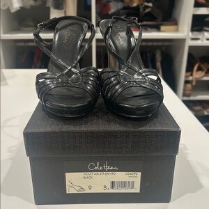 Cole Haan Women's Black Strappy Heels